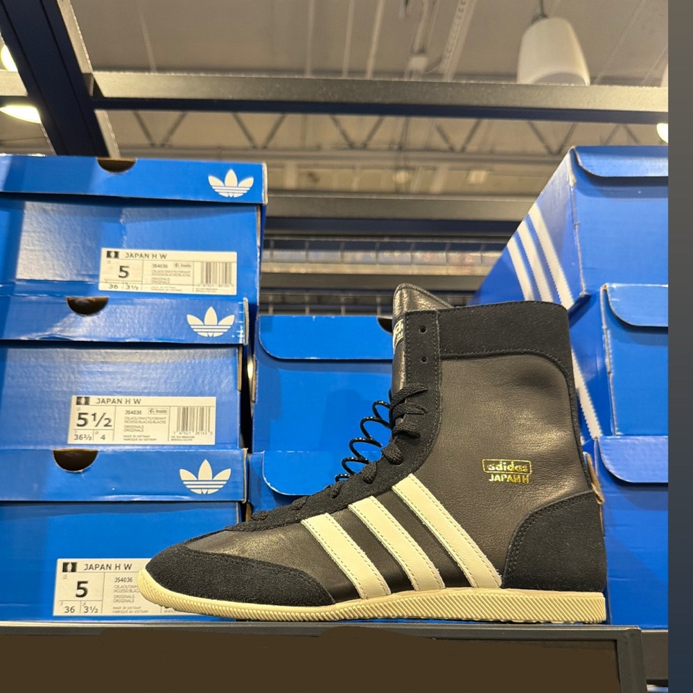 Adidas Black and White High-Tops